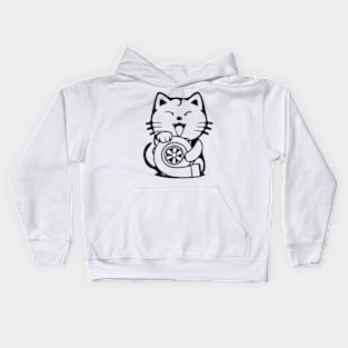 JDM Happy Turbo cat Kids Hoodie